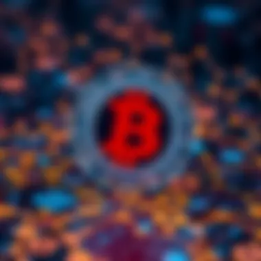 Blockchain Transparency and Efficiency Graphical representation of blockchain transparency and efficiency in data retrieval.