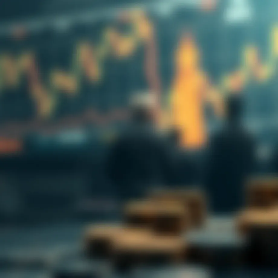 Conceptual illustration of shorting in financial markets